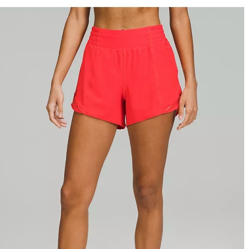 Lululemon Hotty Hot High Rise Lined Short 4”
